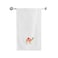 BYFT Iris Embroidered For You Bath Towel 70 x 140 Cm 600 Gsm White 100% Cotton Camel Pink-Gold Thread Set of 01