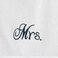 BYFT Iris Embroidered For You Hand Towel 50 x 80 Cm 600 Gsm White 100% Cotton Mrs. Black Thread Set of 01