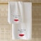 BYFT Iris Embroidered For You Hand Towel 50 x 80 Cm 600 Gsm White 100% Cotton Mrs Always Red Thread Set of 01