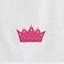 BYFT Iris Embroidered For You Hand Towel 50 x 80 Cm 600 Gsm White 100% Cotton Princess Pink Thread Set of 01