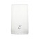 BYFT Iris Embroidered For You Hand Towel 50 x 80 Cm 600 Gsm White 100% Cotton Letter "E" Silver Thread Set of 01