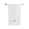 BYFT Iris Embroidered For You Bath Towel 70 x 140 Cm 600 Gsm White 100% Cotton Letter "M" Silver Thread Set of 01