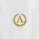 BYFT Iris Embroidered For You Bath Towel 70 x 140 Cm 600 Gsm White 100% Cotton Letter "A" Gold Thread Set of 01