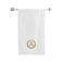 BYFT Iris Embroidered For You Bath Towel 70 x 140 Cm 600 Gsm White 100% Cotton Letter "A" Gold Thread Set of 01