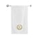 BYFT Iris Embroidered For You Bath Towel 70 x 140 Cm 600 Gsm White 100% Cotton Letter "E" Gold Thread Set of 01
