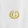 BYFT Iris Embroidered For You Bath Towel 70 x 140 Cm 600 Gsm White 100% Cotton Letter "G" Gold Thread Set of 01