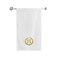BYFT Iris Embroidered For You Bath Towel 70 x 140 Cm 600 Gsm White 100% Cotton Letter &quot;H&quot; Gold Thread Set of 01