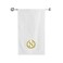 BYFT Iris Embroidered For You Bath Towel 70 x 140 Cm 600 Gsm White 100% Cotton Letter "N" Gold Thread Set of 01