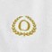 BYFT Iris Embroidered For You Bath Towel 70 x 140 Cm 600 Gsm White 100% Cotton Letter "O" Gold Thread Set of 01