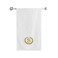 BYFT Iris Embroidered For You Bath Towel 70 x 140 Cm 600 Gsm White 100% Cotton Letter "S" Gold Thread Set of 01