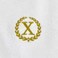 BYFT Iris Embroidered For You Bath Towel 70 x 140 Cm 600 Gsm White 100% Cotton Letter "X" Gold Thread Set of 01