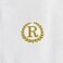 BYFT Iris Embroidered For You Hand Towel 50 x 80 Cm 600 Gsm White 100% Cotton Letter "R" Gold Thread Set of 01