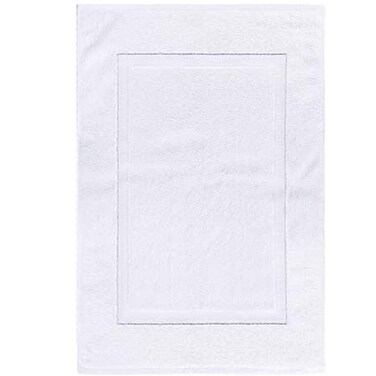 BYFT Iris Bath Mat 50 x 80 Cm 1000 Gsm White 100% Cotton Set of 01