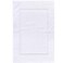 BYFT Iris Bath Mat 50 x 80 Cm 1000 Gsm White 100% Cotton Set of 01