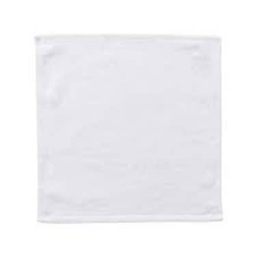 BYFT Iris Face Towel Plain White Cotton 600 Gsm 33 x 33 Cm Set of 2