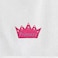 BYFT Iris Embroidered For You Bath Towel 70 x 140 Cm 600 Gsm White 100% Cotton Princess &amp; Prince Blue-Pink Thread Set of 02