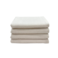 BYFT Iris Hand Towel 50 x 80 Cm 550 Gsm White Plain 100% Cotton Set of 04
