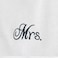 BYFT Iris Embroidered For You Bath Towel 70 x 140 Cm 600 Gsm White 100% Cotton Mrs. &amp; Mr. Black Thread Set of 02