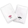 BYFT Iris Embroidered For You Hand Towel 50 x 80 Cm 600 Gsm White 100% Cotton Her Lips &amp; His Mustache Black-Pink Thread Set of 02