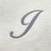BYFT Iris Embroidered For You Hand Towel 50 x 80 Cm Bath Towel 70 x 140 Cm 600 Gsm White 100% Cotton Letter "I" Silver Thread Set of 02
