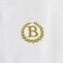 BYFT Iris Embroidered For You Hand Towel 50 x 80 Cm 600 Gsm White 100% Cotton Letter "B" Gold Thread Set of 01