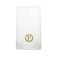 BYFT Iris Embroidered For You Hand Towel 50 x 80 Cm 600 Gsm White 100% Cotton Letter "P" Gold Thread Set of 01