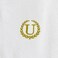 BYFT Iris Embroidered For You Hand Towel 50 x 80 Cm 600 Gsm White 100% Cotton Letter "U" Gold Thread Set of 01