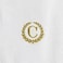 BYFT Iris Embroidered For You Hand Towel 50 x 80 Cm 600 Gsm White 100% Cotton Letter "C" Gold Thread Set of 01