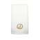 BYFT Iris Embroidered For You Hand Towel 50 x 80 Cm 600 Gsm White 100% Cotton Letter "J" Gold Thread Set of 01