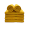 BYFT Gardenia Hand Towel 50 x 100 Cm 550 Gsm Yellow Diamond Dobby 100% Cotton Set of 06