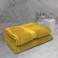 BYFT Gardenia Hand Towel 50 x 100 Cm 550 Gsm Yellow Diamond Dobby 100% Cotton Set of 06