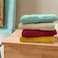 BYFT Gardenia Hand Towel 50 x 100 Cm 550 Gsm Yellow Diamond Dobby 100% Cotton Set of 06