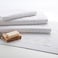 BYFT Magnolia Bath Towel 70 x 140 Cm 600 Gsm White G Dobby 100% Cotton Set of 01