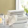 BYFT Iris Bath Towel 70 x 140 Cm 600 Gsm White 100% Cotton Set of 01