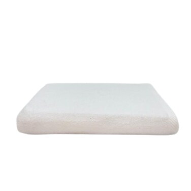 BYFT Iris Bath Towel 70 x 140 Cm 600 Gsm White 100% Cotton Set of 01