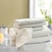 BYFT Iris Bath Towel 70 x 140 Cm 650 Gsm White 100% Cotton Set of 02