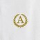 BYFT Iris Embroidered For You Hand Towel 50 x 80 Cm Bath Towel 70 x 140 Cm 600 Gsm White 100% Cotton Letter "A" Gold Thread Set of 02