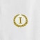 BYFT Iris Embroidered For You Hand Towel 50 x 80 Cm Bath Towel 70 x 140 Cm 600 Gsm White 100% Cotton Letter "I" Gold Thread Set of 02