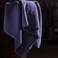 BYFT Iris Bath Sheet 90 x 180 Cm 600 Gsm Navy Blue Twill Hem 100% Cotton Set of 01