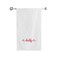 BYFT Iris Embroidered For You Bath Towel 70 x 140 Cm 600 Gsm White 100% Cotton Daddy Red Thread Set of 01