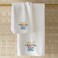 BYFT Iris Embroidered For You Hand Towel 50 x 80 Cm 600 Gsm White 100% Cotton Worlds Best Dad Blue-Red-Yellow Thread Set of 01