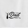BYFT Iris Embroidered For You Hand Towel 50 x 80 Cm 600 Gsm White 100% Cotton My Best Dad Love You Black - Grey Thread Set of 01