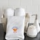 BYFT Iris Embroidered For You Hand Towel 50 x 80 Cm 600 Gsm White 100% Cotton Super Dad Blue-Red Thread Set of 01