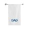 BYFT Iris Embroidered For You Bath Towel 70 x 140 Cm 600 Gsm White 100% Cotton Dad I Love You Black - Blue Thread Set of 01