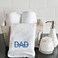 BYFT Iris Embroidered For You Hand Towel 50 x 80 Cm 600 Gsm White 100% Cotton Dad I Love You Black - Blue Thread Set of 01
