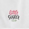 BYFT Iris Embroidered For You Hand Towel 50 x 80 Cm 600 Gsm White 100% Cotton Little Sister Black-Pink Thread Set of 01