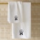 BYFT Iris Embroidered For You Hand Towel 50 x 80 Cm 600 Gsm White 100% Cotton #No.1 Sister Black Thread Set of 01