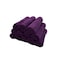 BYFT Daffodil Face Towel 30 x 30 Cm 500 Gsm Purple Stripe Diamond Dobby 100% Cotton Set of 12