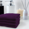 BYFT Daffodil Face Towel 30 x 30 Cm 500 Gsm Purple Stripe Diamond Dobby 100% Cotton Set of 12