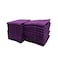 BYFT Daffodil Face Towel 30 x 30 Cm 500 Gsm Purple Stripe Diamond Dobby 100% Cotton Set of 24